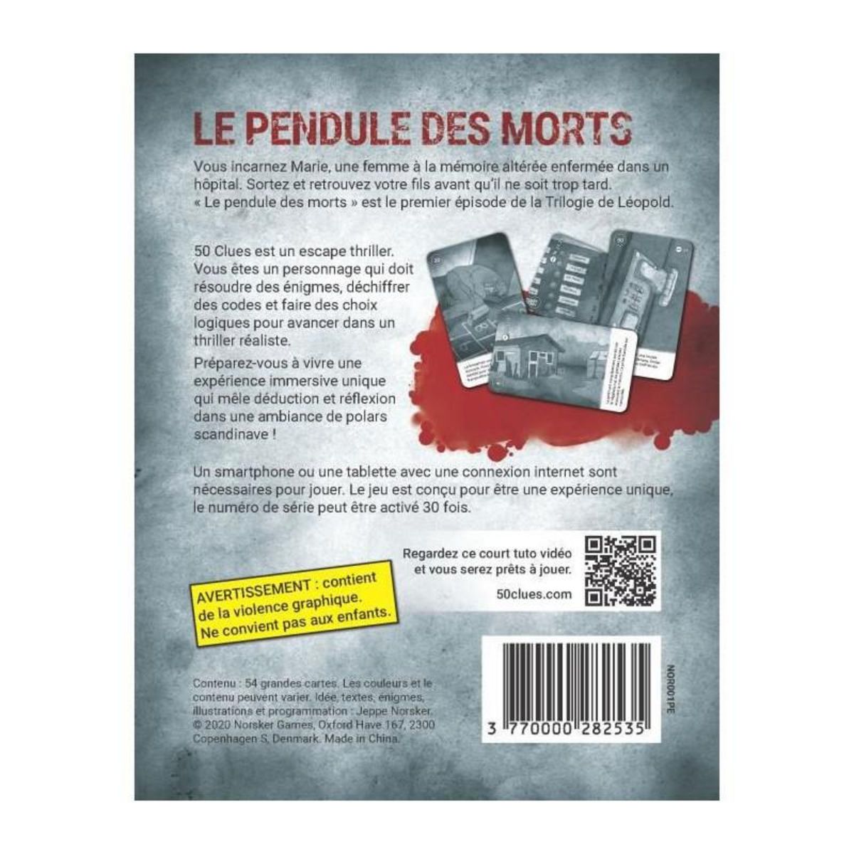 GENERIQUE 50 clues : le pendule des morts - Jeux de societe - BlackRock Games