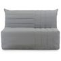 Voir la diapositive 3 : MARKET24 Banquette BZ 2 places BECCI - Tissu gris - Matelas Bultex - L142 x P101 x H95cm - Fabrication française