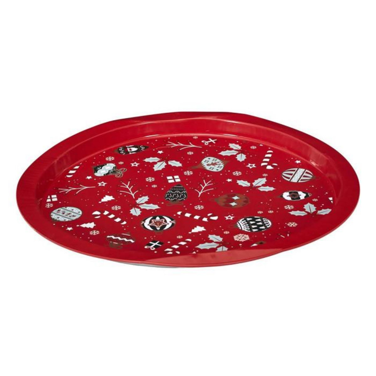 Paris Prix Plateau de Service  Noël Magique  32cm Rouge