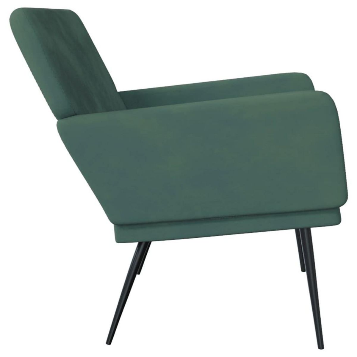VIDAXL Banc Vert fonce 108x79x79 cm Velours