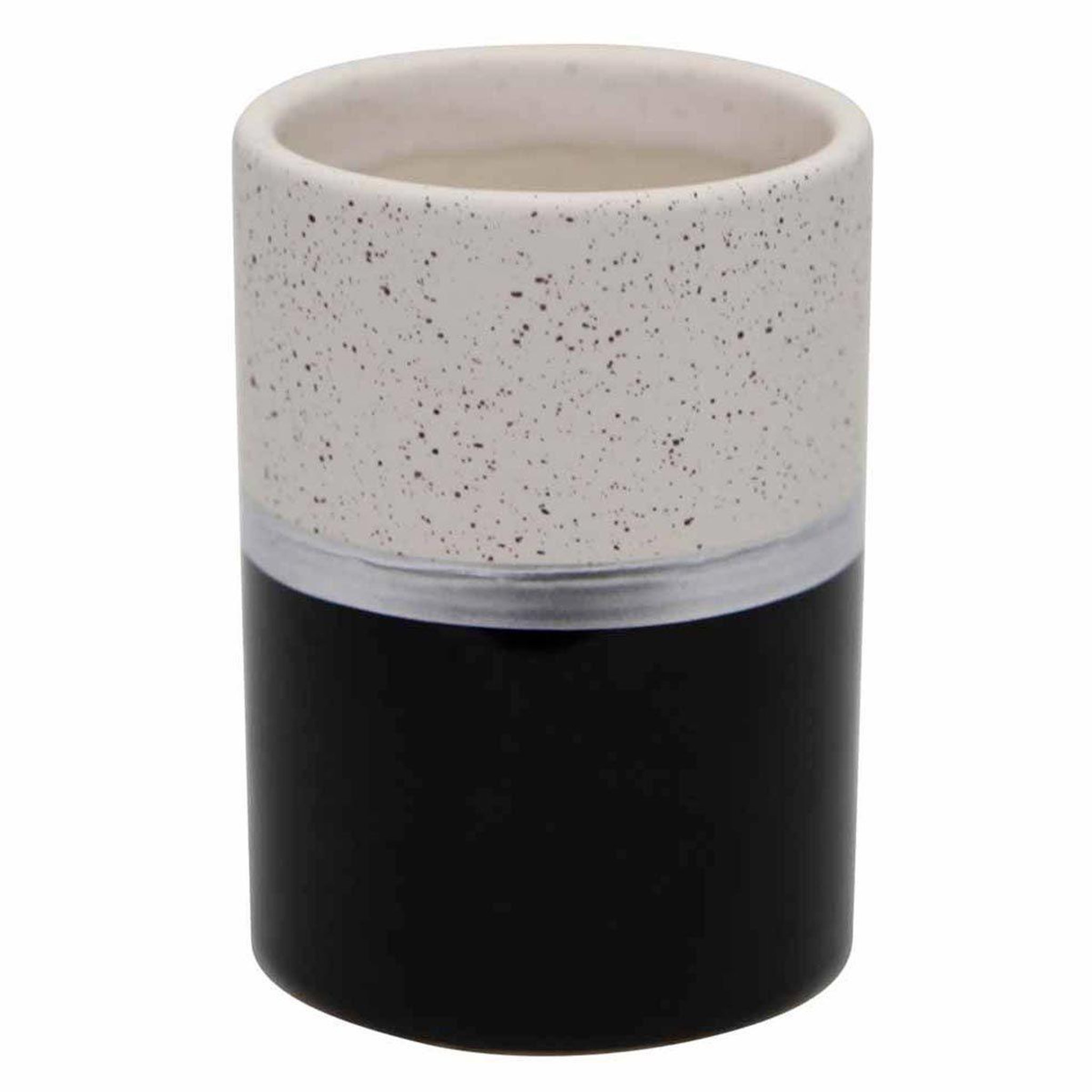 Douceur d'Intérieur Gobelet salle de bain design  skyline  10cm noir