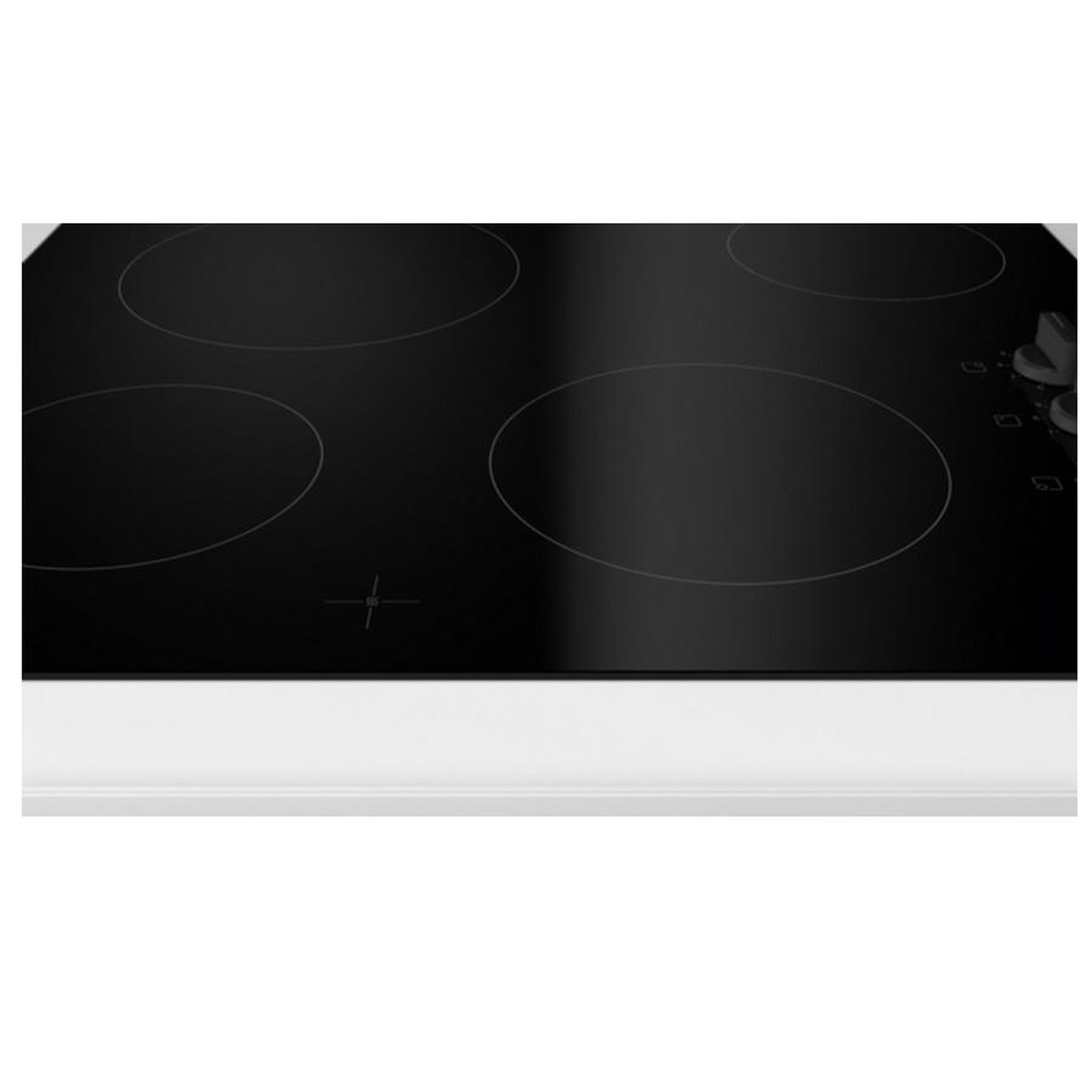 Voir la diapositive 2 : BOSCH Table de cuisson vitrocéramique 60cm 4 feux 6600w noir - pke611ca8e