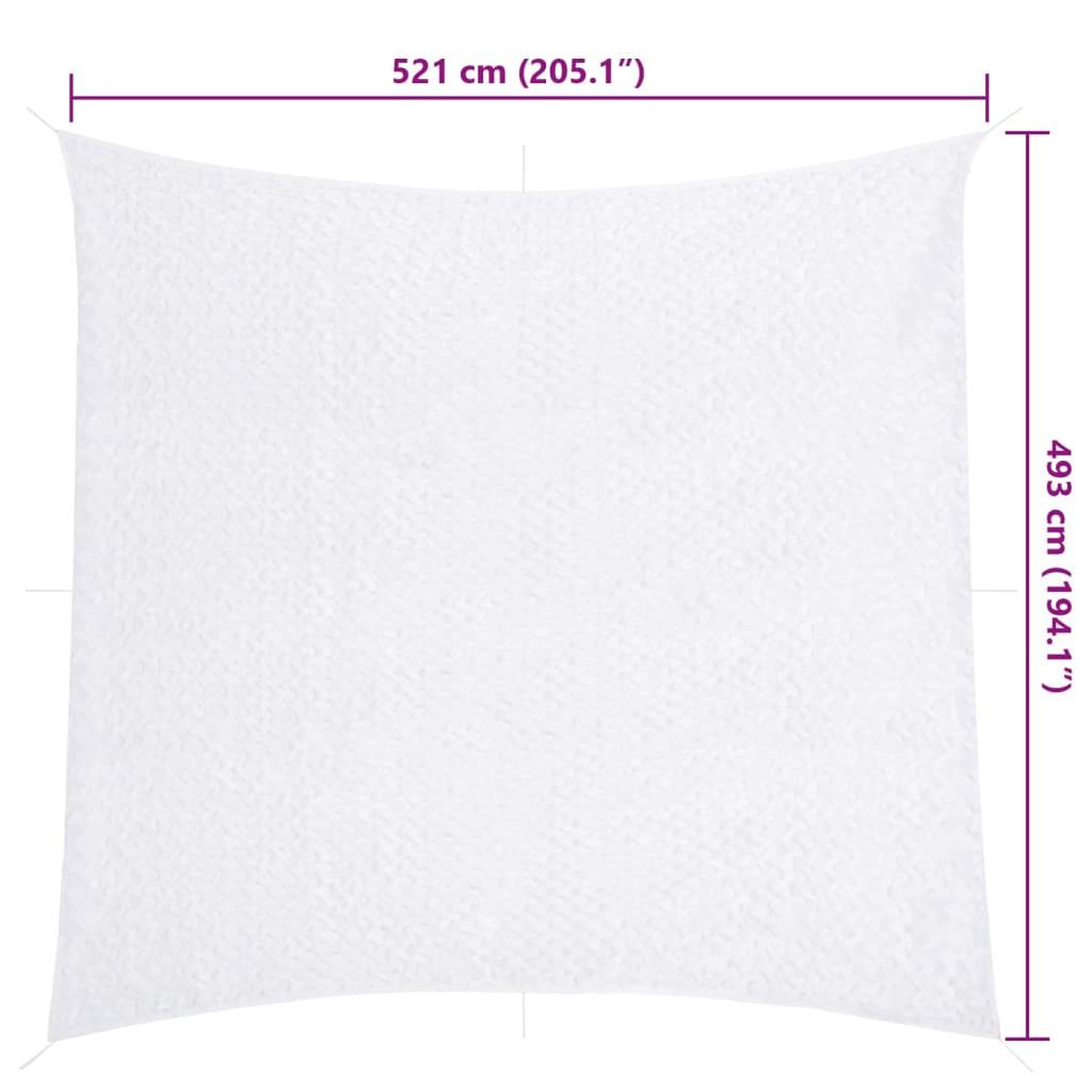 Voir la diapositive 6 : VIDAXL Filet de camouflage avec sac de rangement 521x493 cm blanc