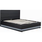 Habitat et Jardin Lit LED avec coffre  Anastasia  - 140 x 190 cm - Noir