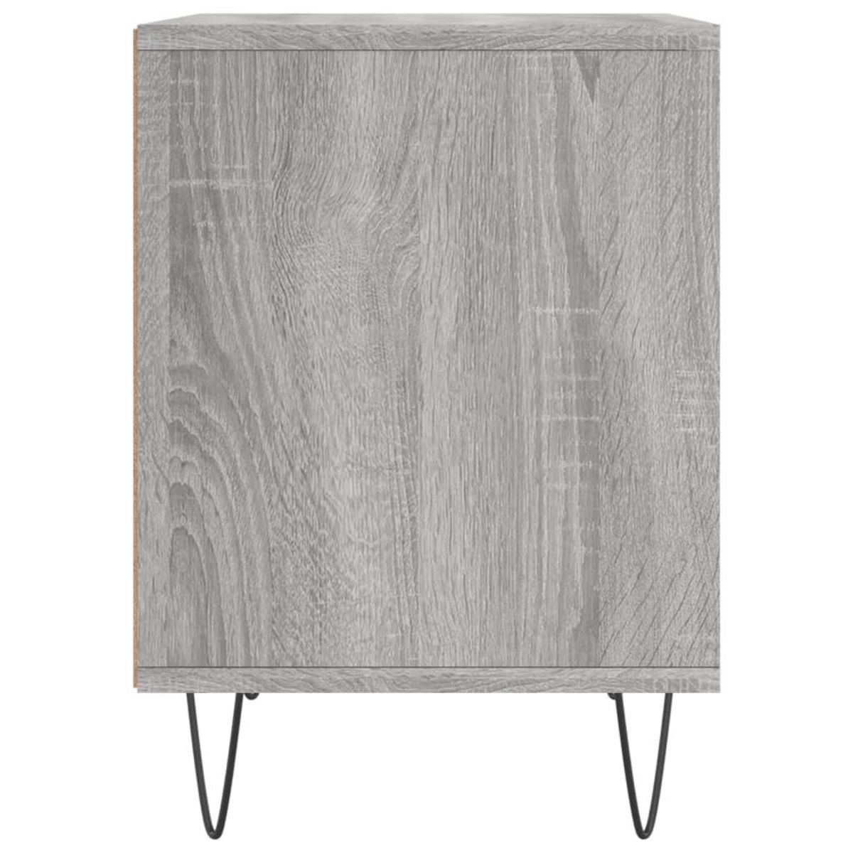VIDAXL Table de chevet sonoma gris 40x35x50 cm bois d'ingenierie