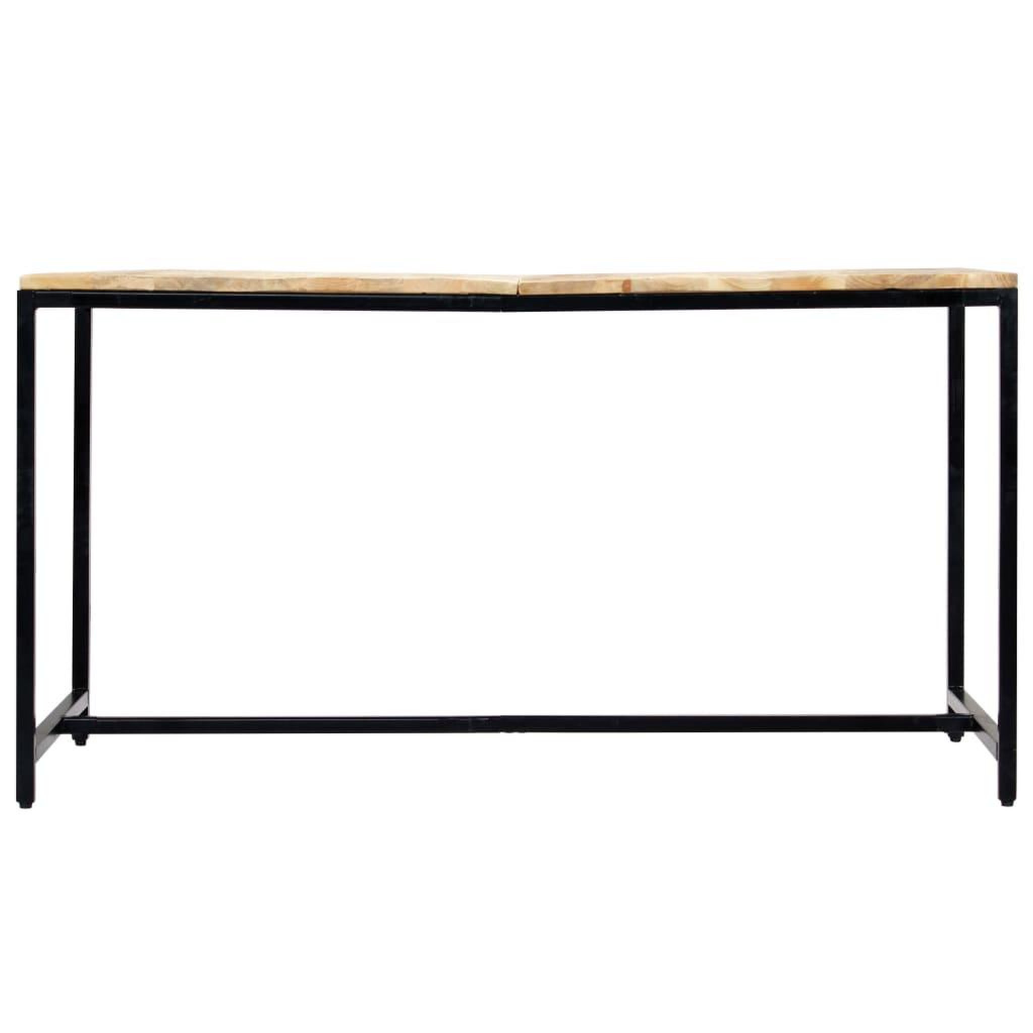 Voir la diapositive 3 : VIDAXL Table a manger 140x70x75 cm Bois de manguier massif brut