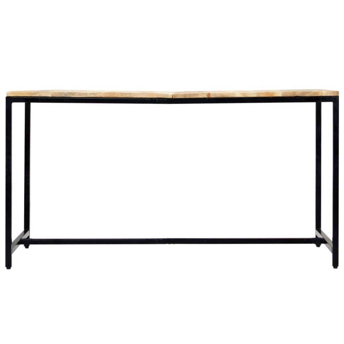 VIDAXL Table a manger 140x70x75 cm Bois de manguier massif brut