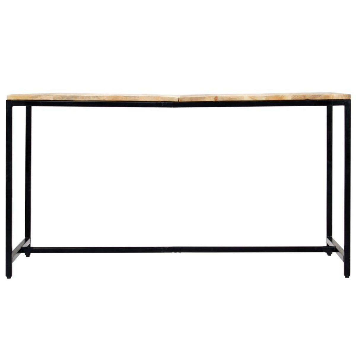 VIDAXL Table a manger 140x70x75 cm Bois de manguier massif brut