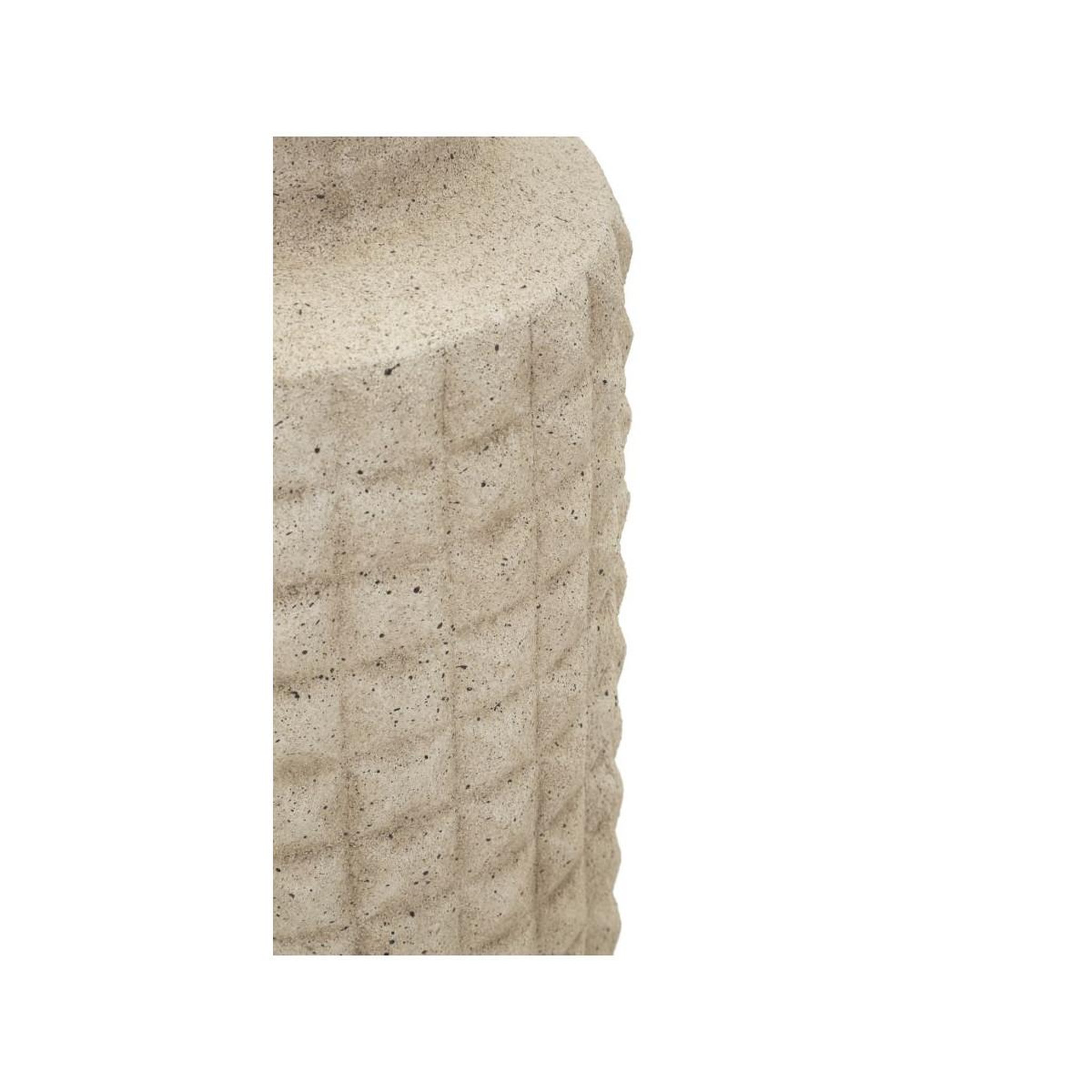 Voir la diapositive 4 : Paris Prix Vase design effet sable  sand  97cm beige