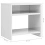 Voir la diapositive 6 : VIDAXL Tables de chevet 2pcs Blanc brillant 40x30x40cm bois ingenierie