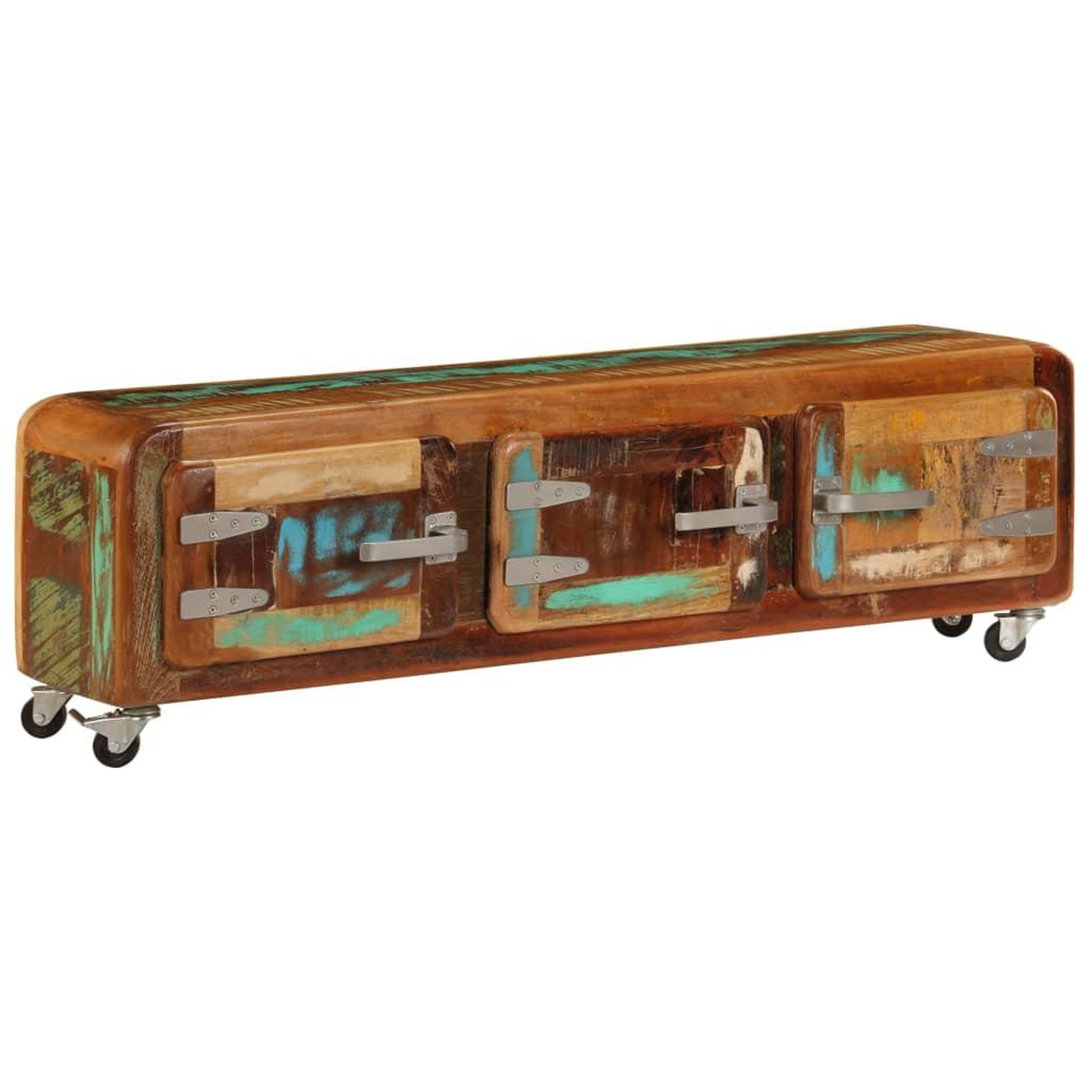 Voir la diapositive 1 : VIDAXL Meuble TV 120 x 30 x 37 cm Bois de recuperation massif