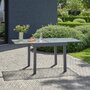 BOIS DESSUS BOIS DESSOUS Table de jardin en aluminium extensible gris 4/8 pers.