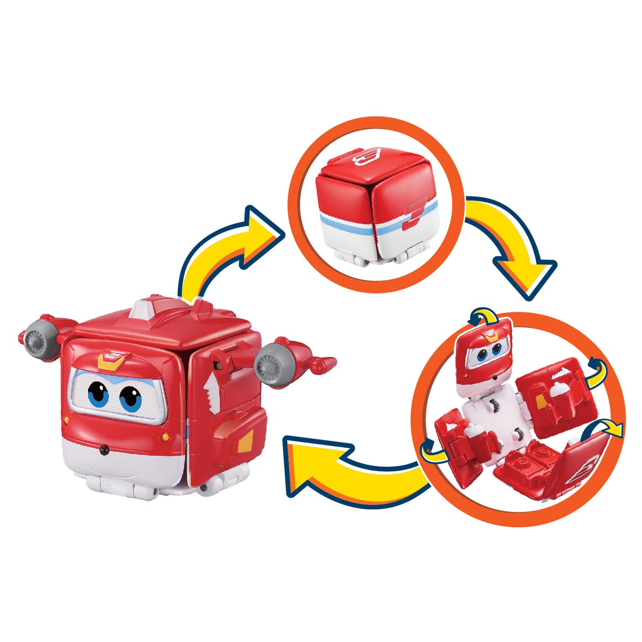Voir la diapositive 4 : Auldey Figurine FLIP SURPRISE Jett & Dizzy Super Wings