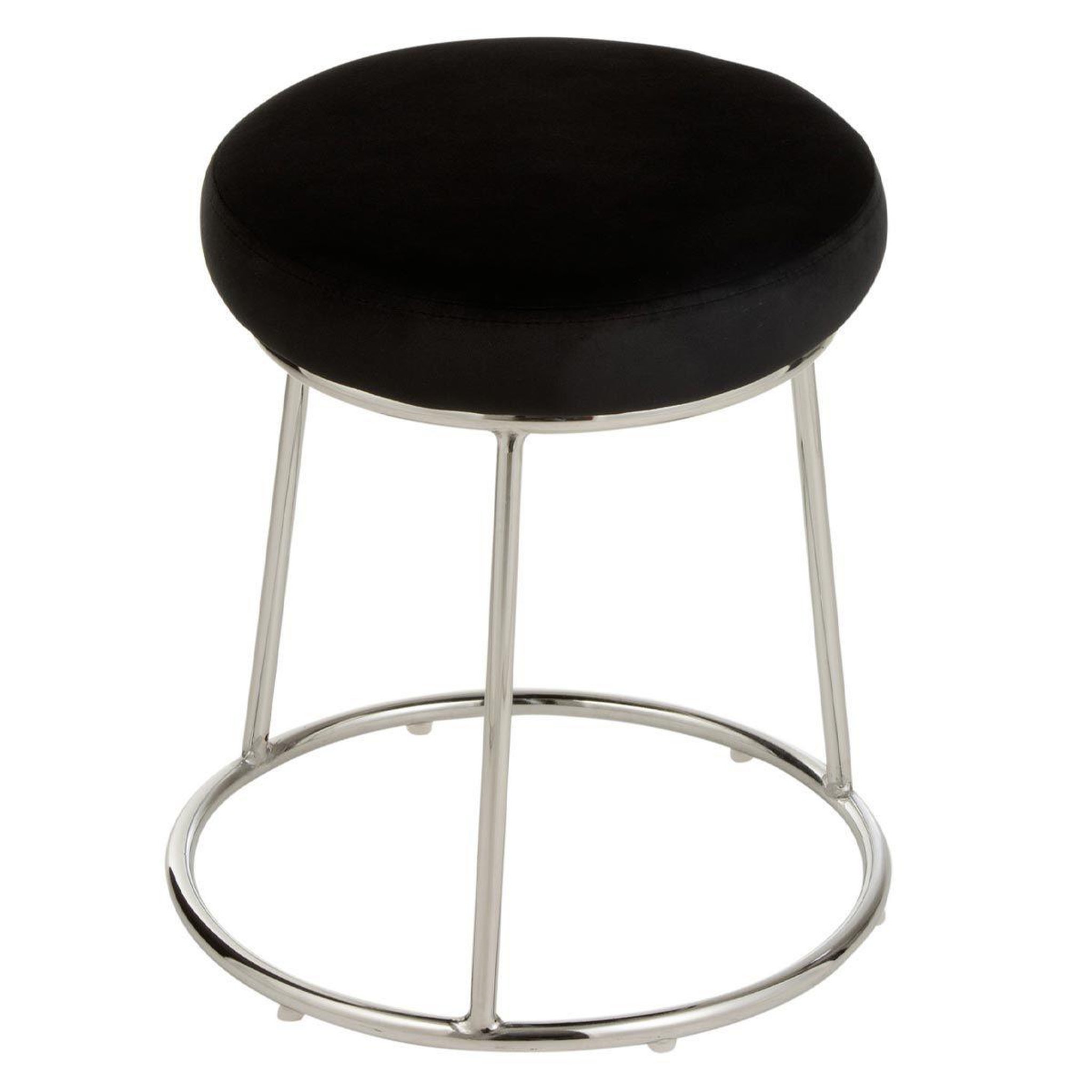 Voir la diapositive 2 : J-LINE Galette de chaise ronde  assise  34cm noir