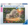 Voir la diapositive 2 : RAVENSBURGER Puzzle 1000 pièces : Mystique licorne