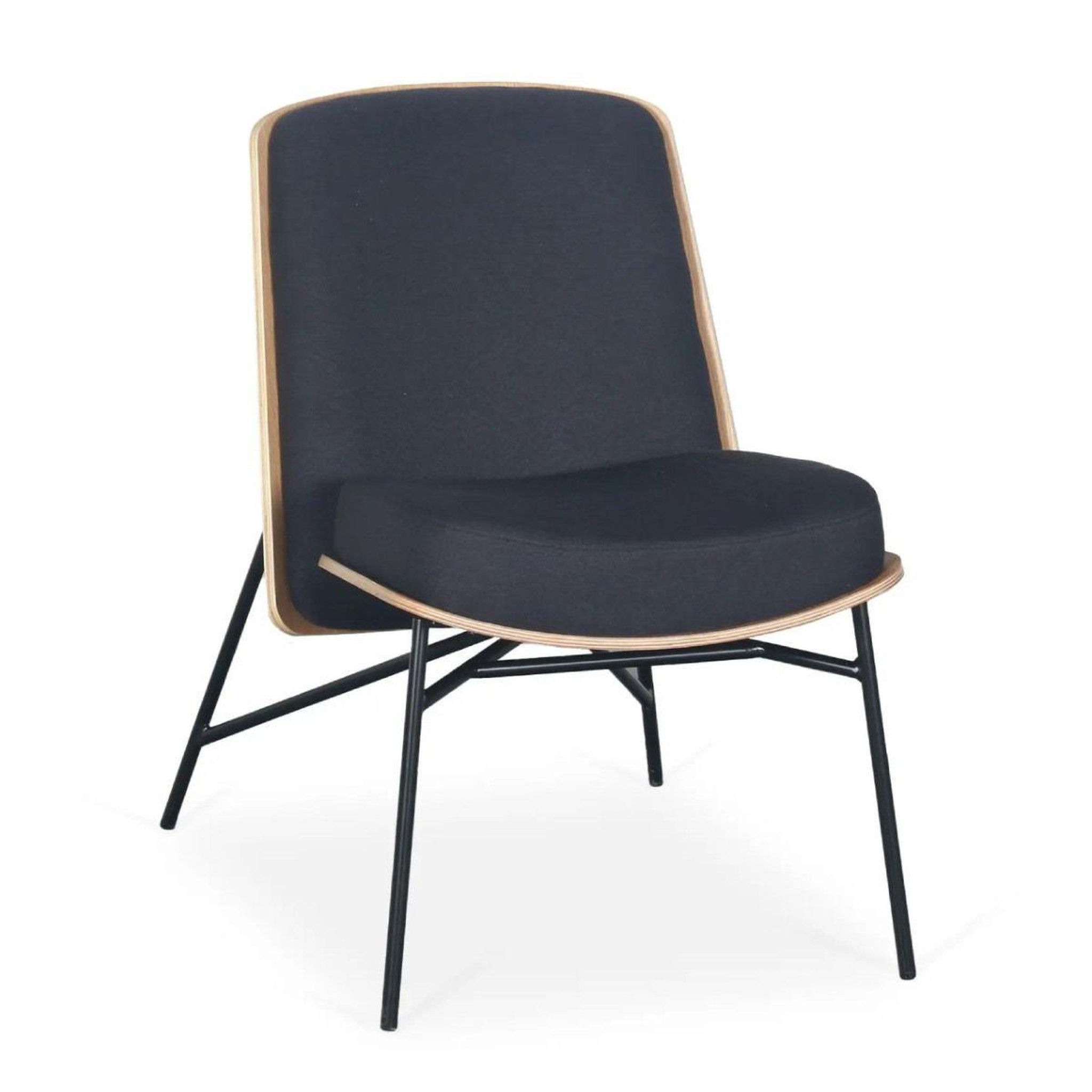 Voir la diapositive 1 : Paris Prix Fauteuil design  vincente  80cm noir