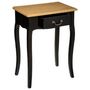 Voir la diapositive 2 : ATMOSPHERA Table de Chevet 1 Tiroir  Chrysa  65cm Noir