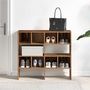 Voir la diapositive 3 : VIDAXL Étagères à chaussures empilables 2 pcs vieux bois 89,5x30x40 cm