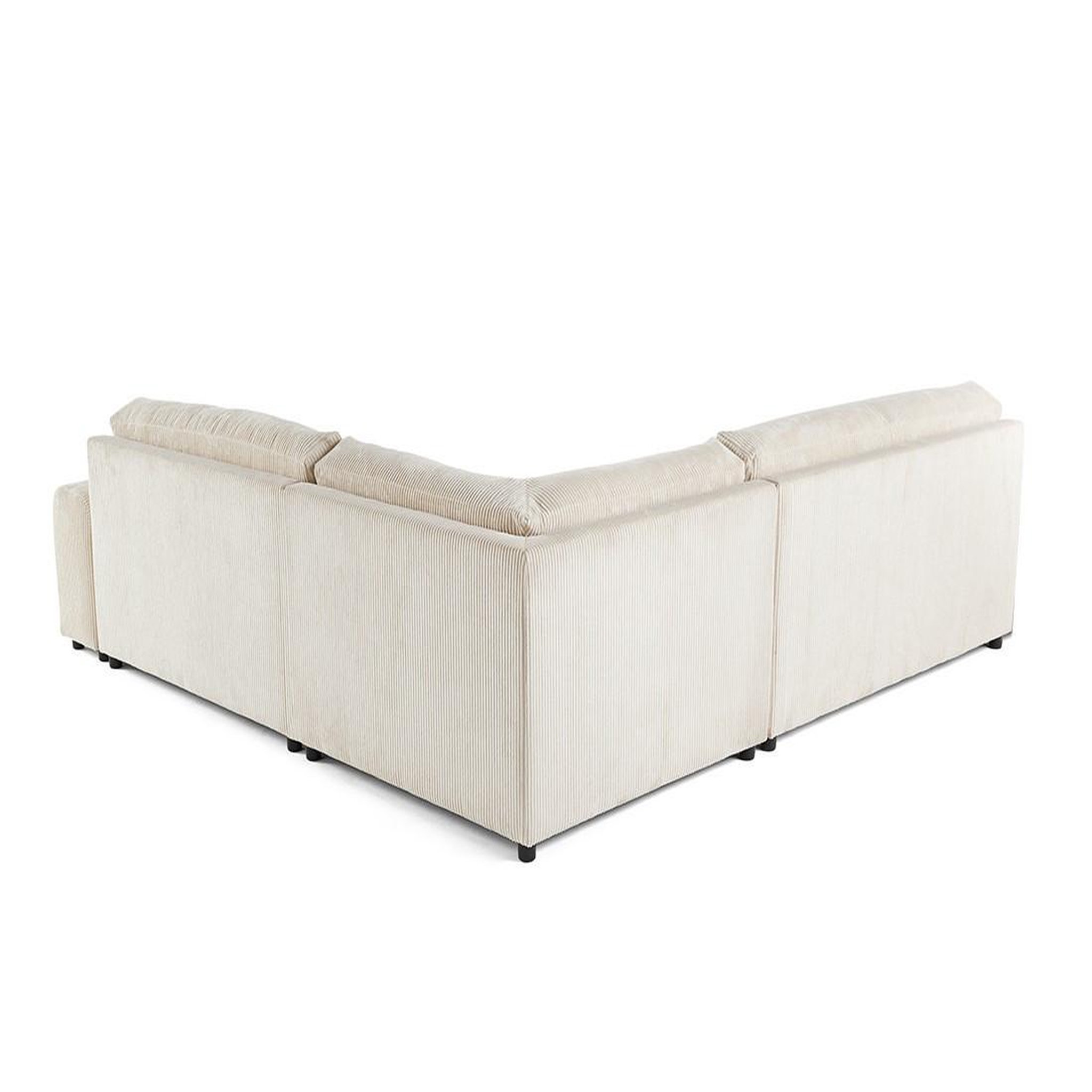 Voir la diapositive 5 : BEST MOBILIER Garance - canapé modulable d'angle gauche - 6 places - en velours côtelé