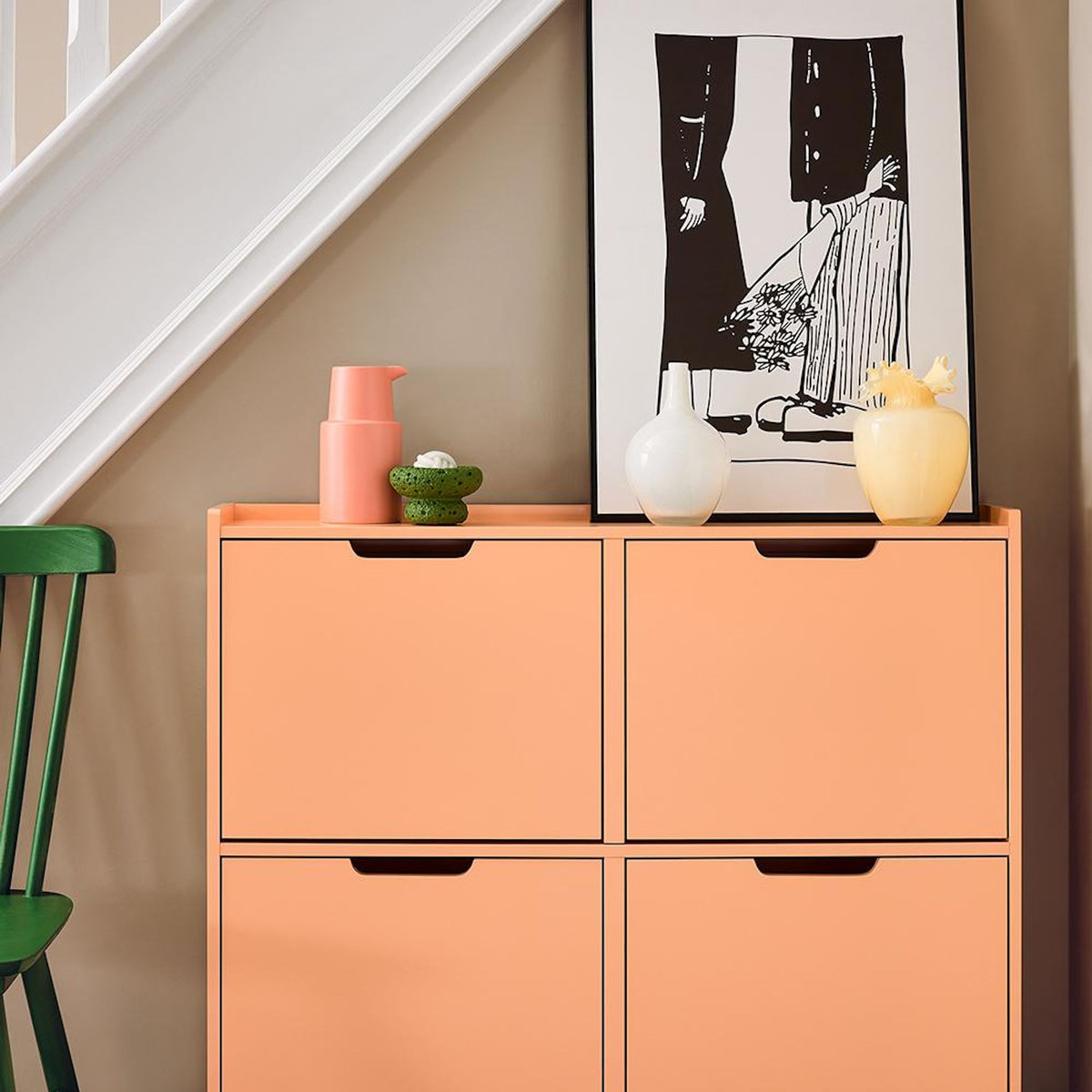 SOBUY SoBuy - Meuble À Chaussures 4 portes - Minimaliste - FSR100