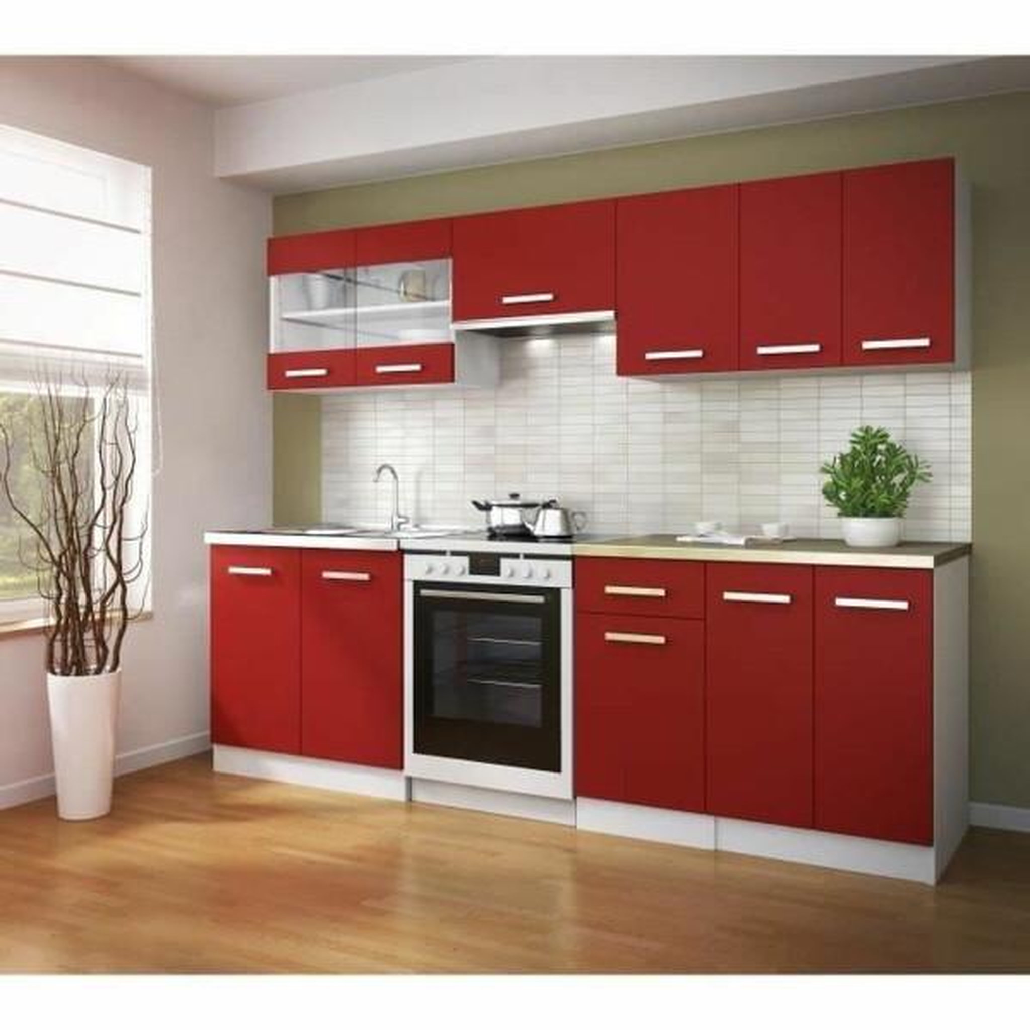Voir la diapositive 3 : MARKET24 Armoire 80 x 31 x 55 cm Verre Mélamine PVC