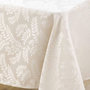Voir la diapositive 2 : Paris Prix Nappe Jacquard Imprimé  Doriane  140x240cm Naturel
