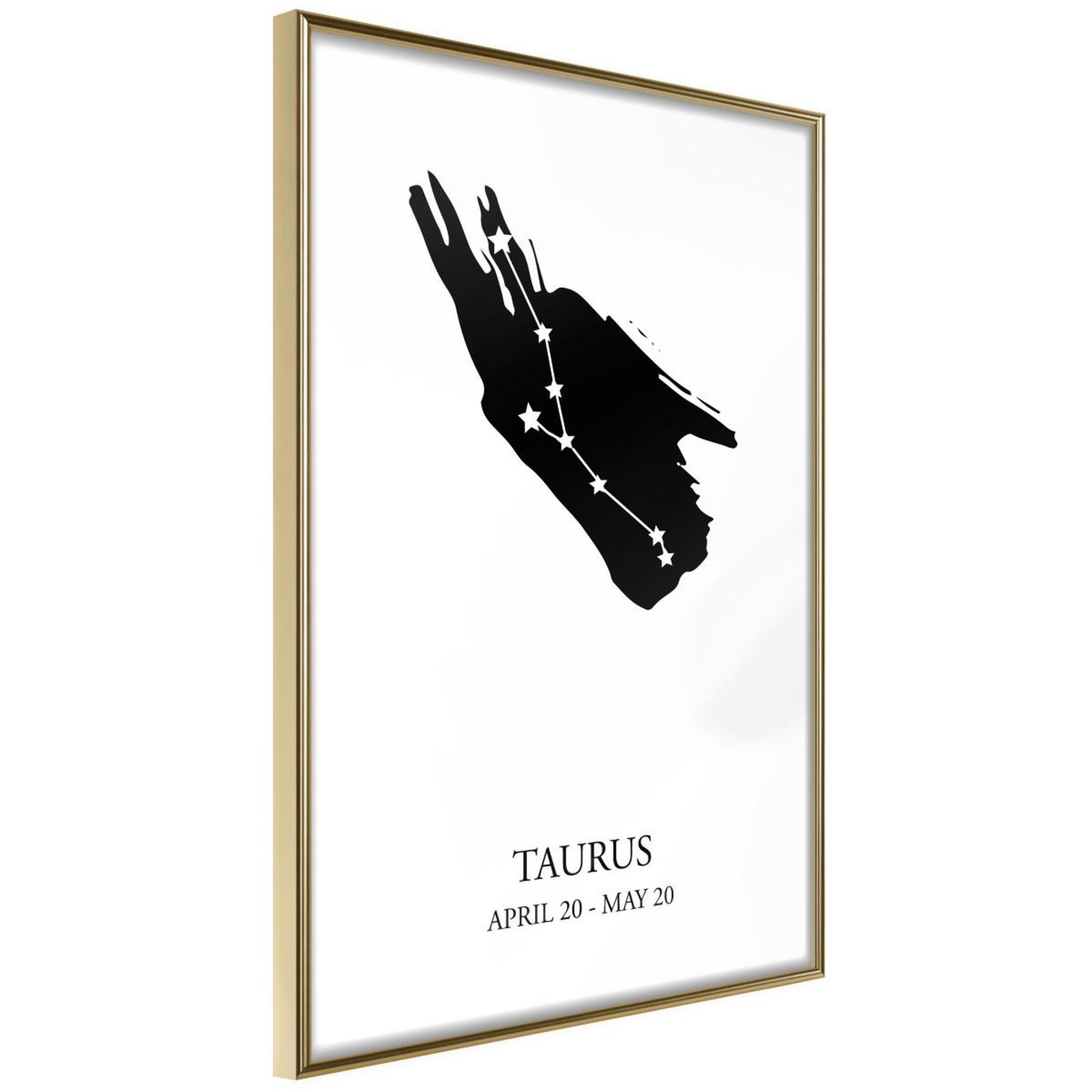 Voir la diapositive 1 : Paris Prix Affiche Murale Encadrée  Zodiac Taurus I