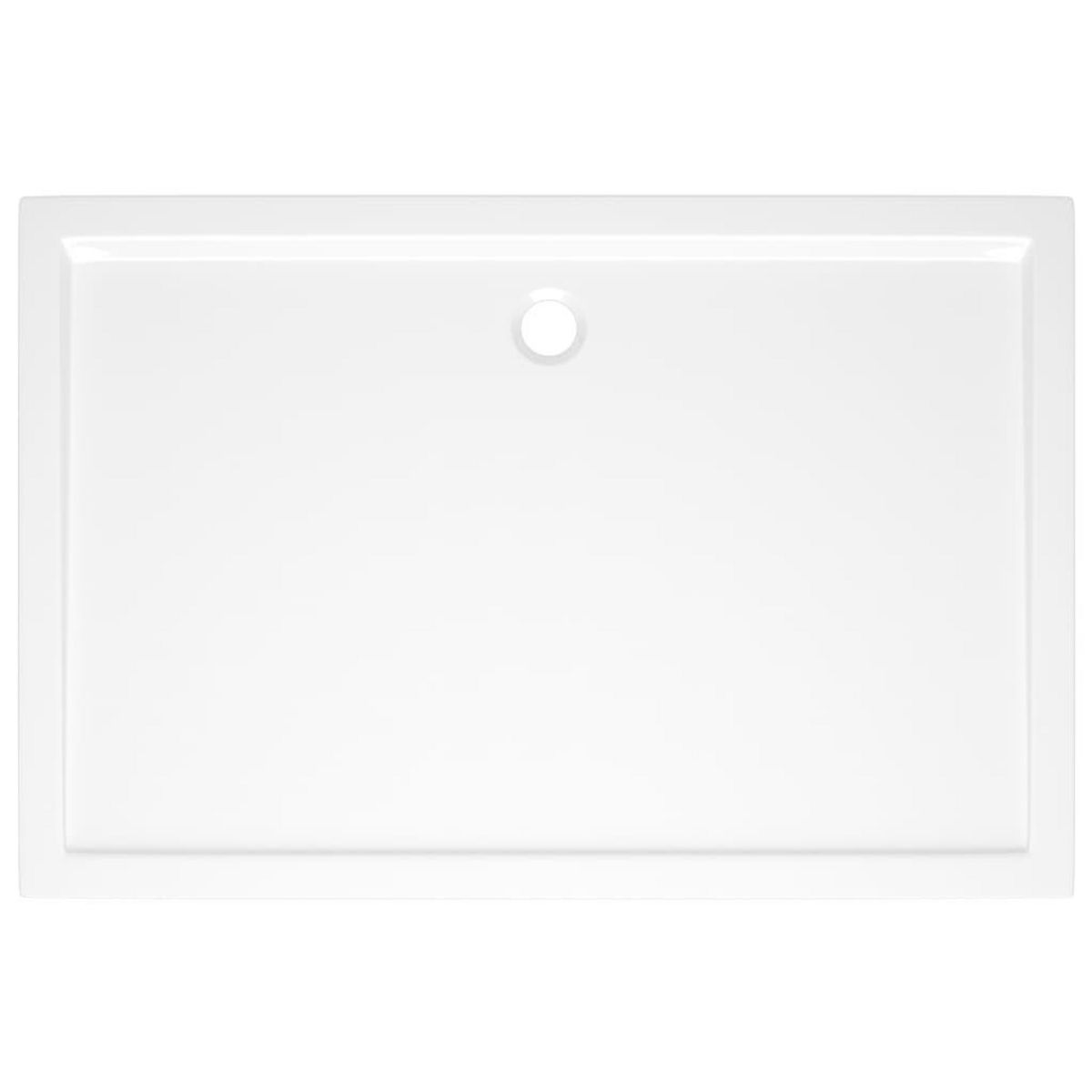 VIDAXL Receveur de douche rectangulaire ABS Blanc 80x120 cm