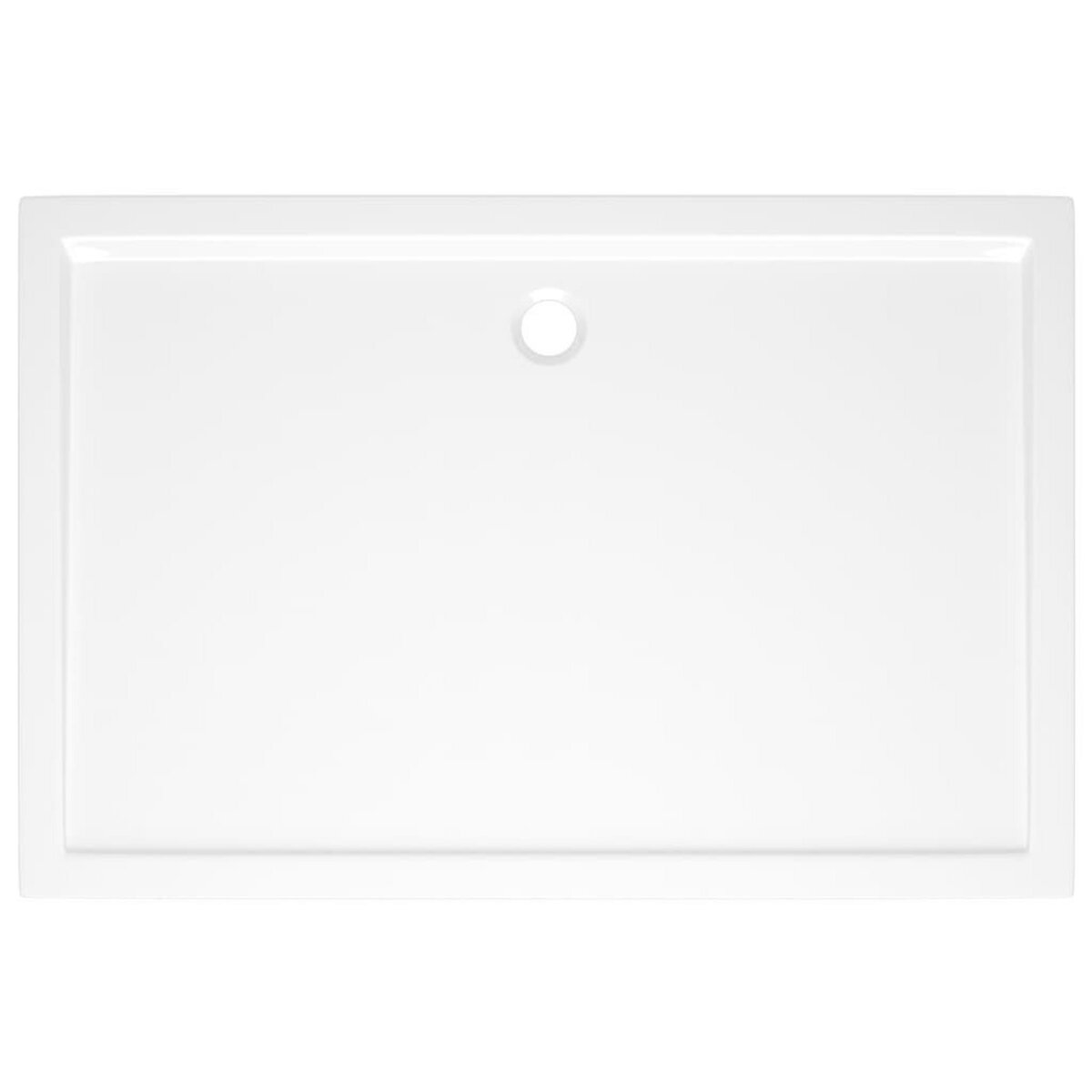 VIDAXL Receveur de douche rectangulaire ABS Blanc 80x120 cm