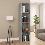 VIDAXL Bibliotheque/Meuble TV Sonoma gris 36x30x143 cm