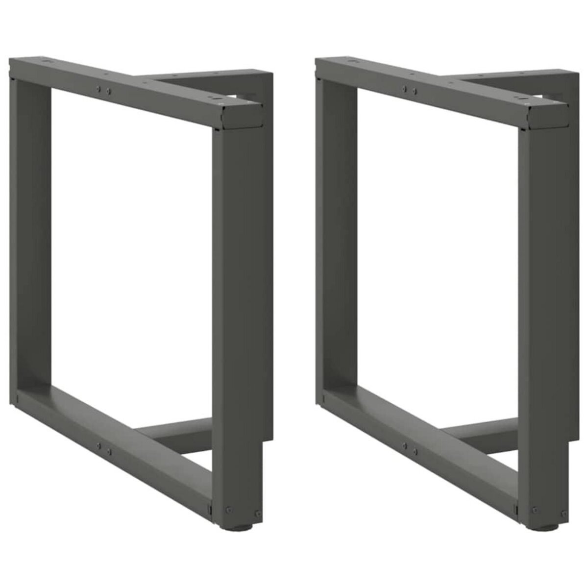 VIDAXL Pieds de table a manger forme de T 2 pcs 90x35x(72-73) cm acier