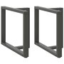 Voir la diapositive 1 : VIDAXL Pieds de table a manger forme de T 2 pcs 90x35x(72-73) cm acier