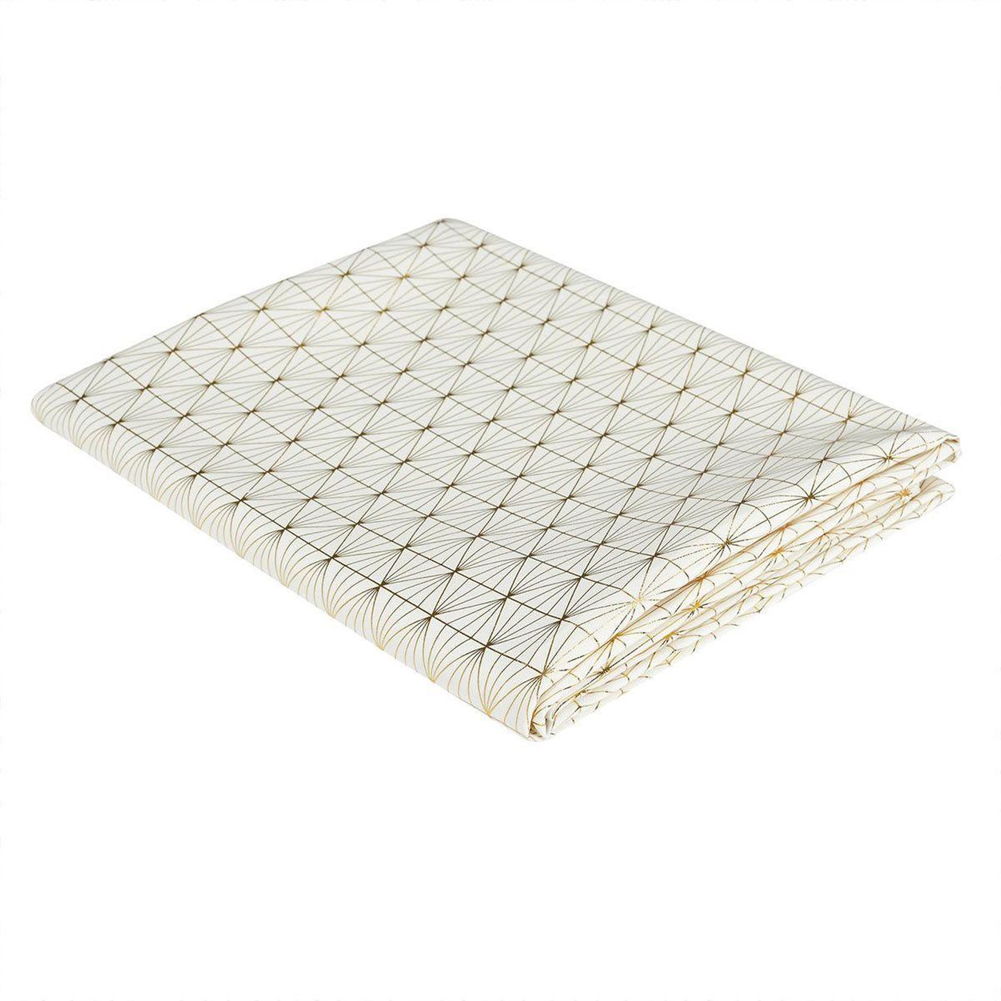 Voir la diapositive 2 : The Home Deco Factory Nappe rectangulaire  géométrique  140x250cm or