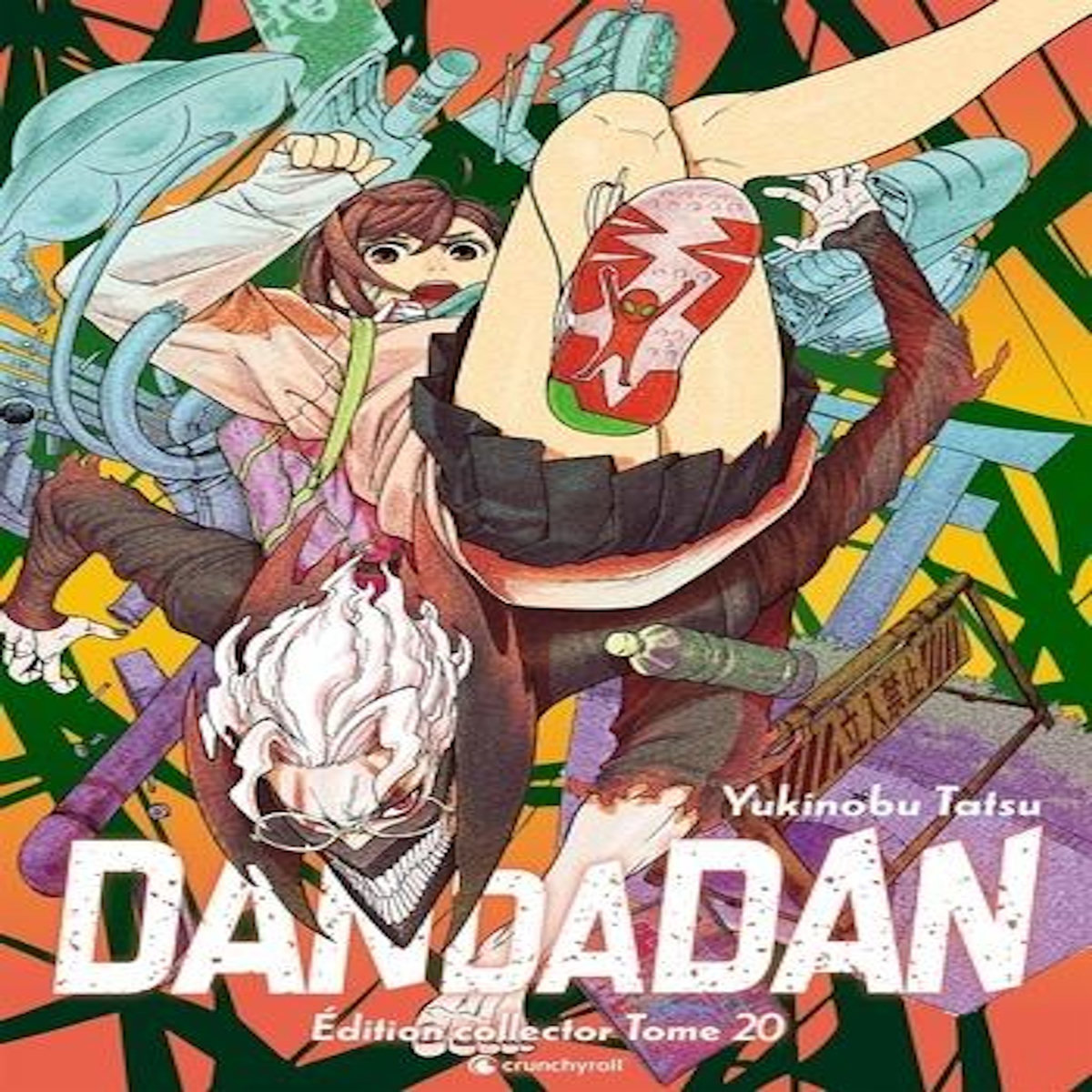 DANDADAN TOME 20 : COFFRET AVEC LE TOME 20, UN EX-LIBRIS, UNE PAIRE DE CHAUSSETTES, UNE JAQUETTE REVERSIBLE, UN SET DE 5 CARTES HOLOGRAPHIQUES. EDITION COLLECTOR, Tatsu Yukinobu