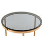 Voir la diapositive 2 : Paris Prix Table d'Appoint Design  Wynona  42cm Gris & Or Rose