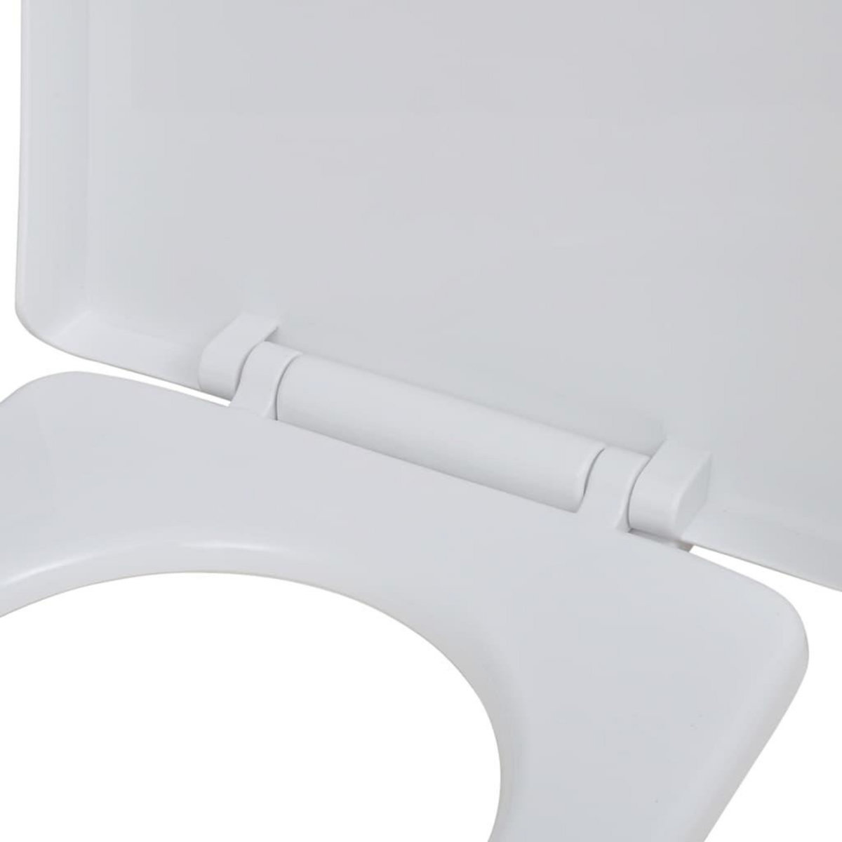 VIDAXL Sieges de toilette avec couvercles 2 pcs Plastique Blanc
