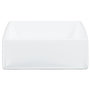 Voir la diapositive 5 : VIDAXL Lavabo blanc 37x37x13 cm ceramique carre