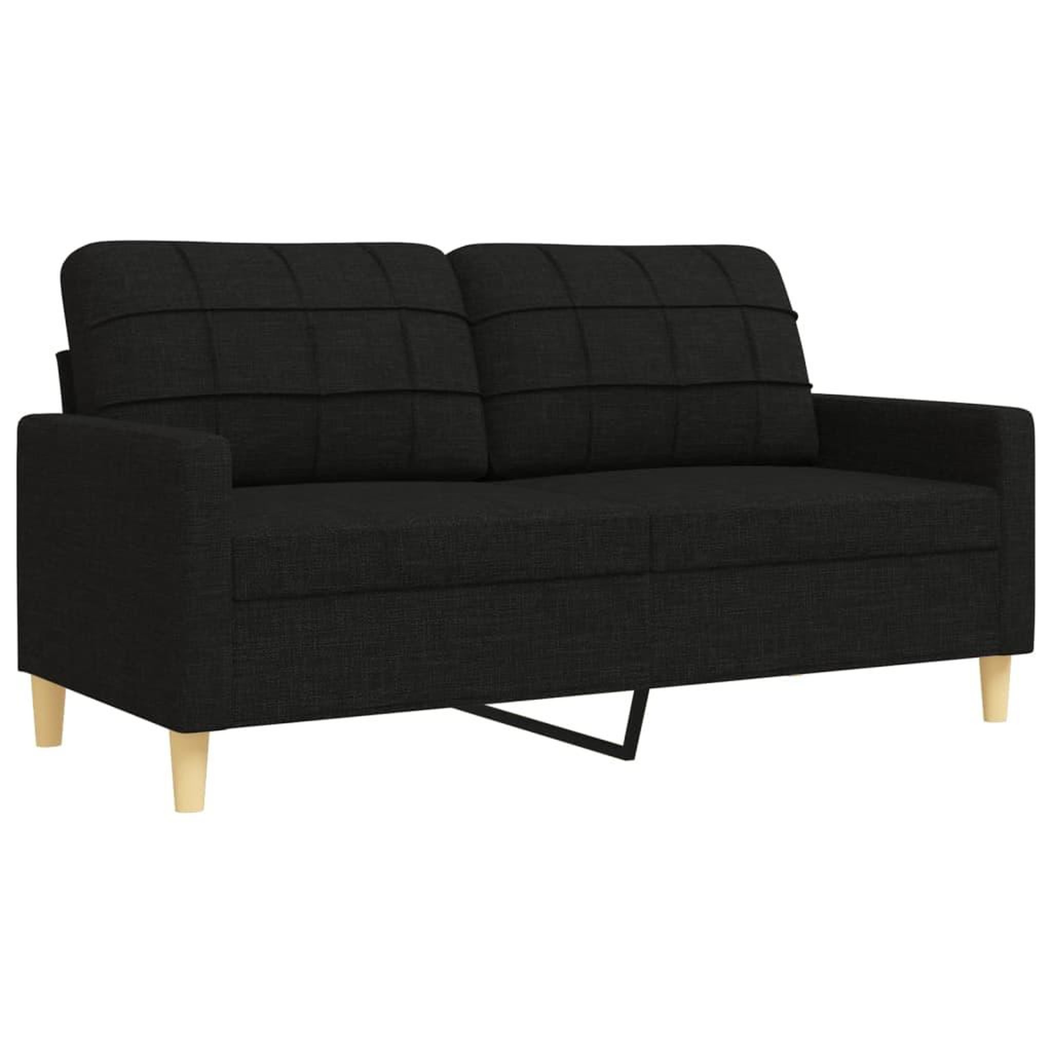Voir la diapositive 5 : VIDAXL Ensemble de canapes 4 pcs avec repose-pied noir tissu