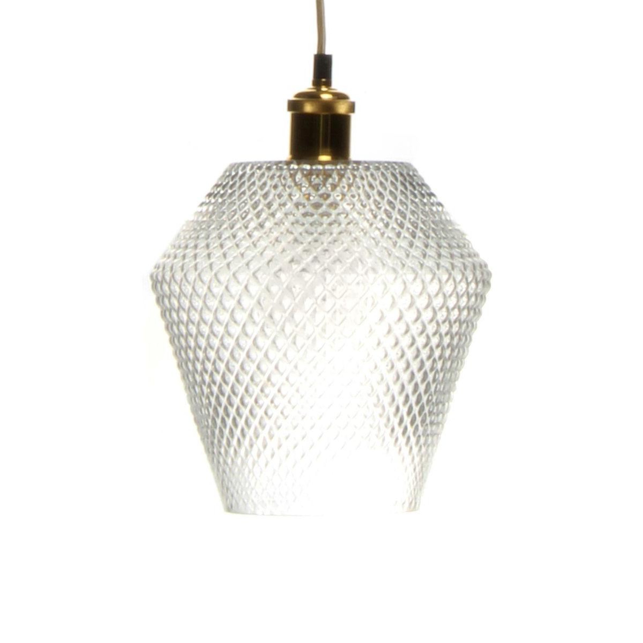 Paris Prix Lampe suspension en verre  nomi  27cm transparent