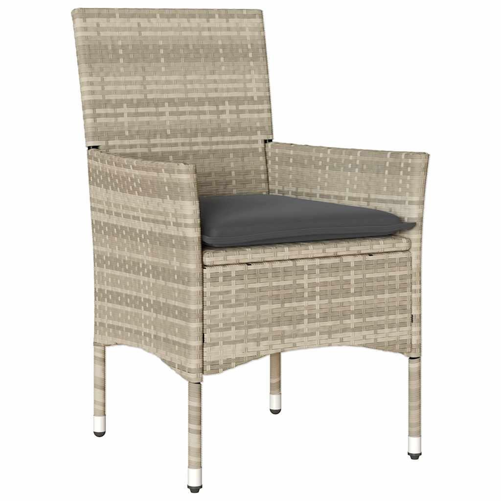 Voir la diapositive 3 : VIDAXL Ensemble a manger de jardin avec coussins 7 pcs rotin et verre