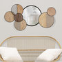 Voir la diapositive 5 : Paris Prix Miroir Mural Déco  Woody  123cm Naturel