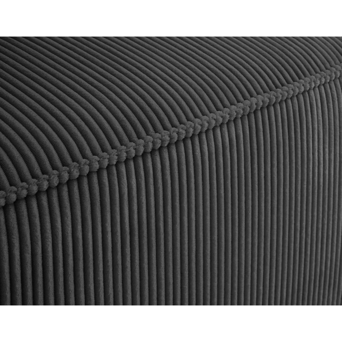 LISA DESIGN Arty - module d'assise d'angle réversible - en velours côtelé