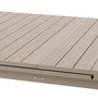 Voir la diapositive 6 : HESPERIDE Table de jardin extensible en aluminium effet bois 14 places EVASION