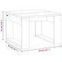 Voir la diapositive 6 : VIDAXL Table d'appoint Chene fume 50x50x35 cm Bois d'ingenierie