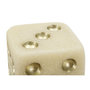 Voir la diapositive 4 : Paris Prix Dé Déco en Résine  Quarzy  8cm Blanc & Or