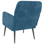 Voir la diapositive 4 : VIDAXL Fauteuil Bleu 62x79x79 cm Velours