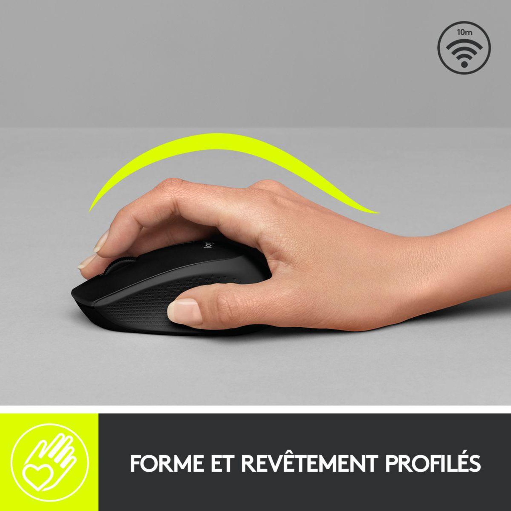 Voir la diapositive 2 : Logitech Souris sans fil M280 Noire