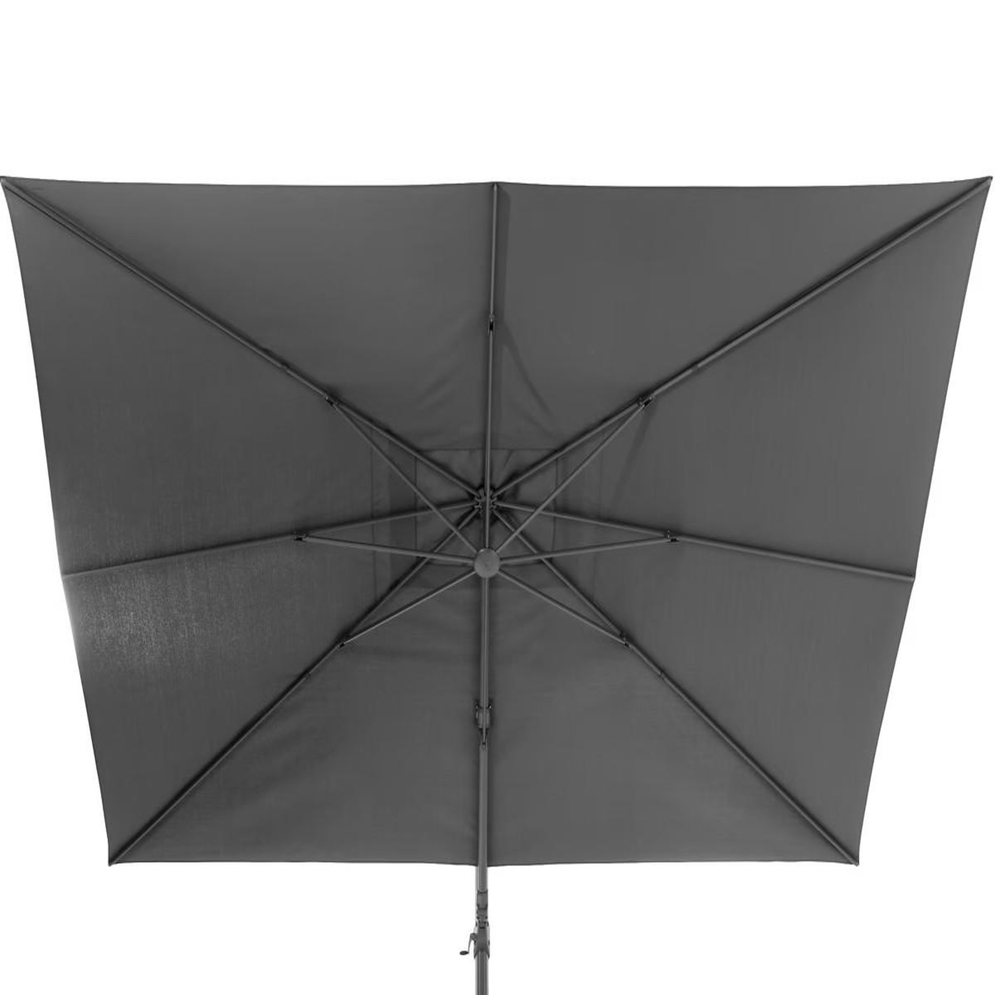 Voir la diapositive 3 : HESPERIDE Parasol déporté rectangulaire Melhia anthracite - 4 x 3 m - Hespéride