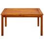 Voir la diapositive 2 : VIDAXL Table basse de jardin 85x85x45 cm Bois solide d'acacia