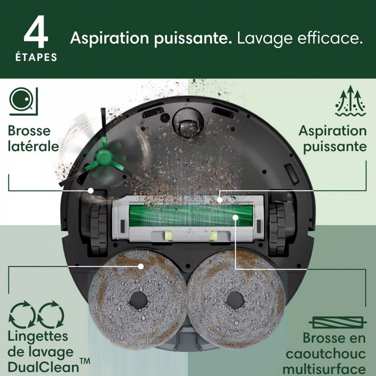 IROBOT Aspirateur robot Roomba Plus 405 G185040